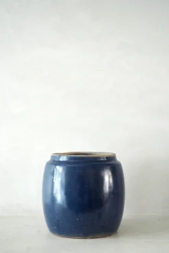 Glaserede Krukker|Mellem^PLANT Berit, blå, ø12 cm