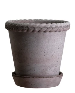 Terrakotta-Krukker|Stor^PLANT Emilia krukke, raw grey
