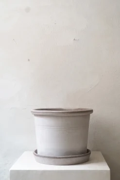 Terrakotta-Krukker|Stor^PLANT Galestro gulvkrukke, raw grey