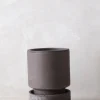 Terrakotta-Krukker|Hoff Krukke Serien^PLANT Hoff krukke, raw grey + raw grey underskål