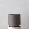 Terrakotta-Krukker|Hoff Krukke Serien^PLANT Hoff krukke, raw grey + rosa underskål