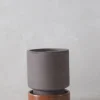 Terrakotta-Krukker|Hoff Krukke Serien^PLANT Hoff krukke, raw grey + rust underskål