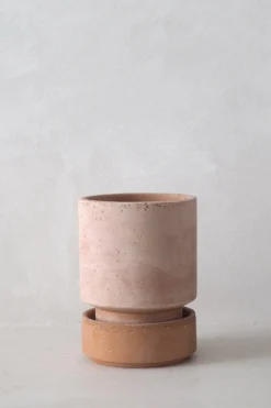 Underskåle|Hoff Krukke Serien^PLANT Hoff krukke, raw rosa + raw rosa underskål