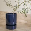 Terrakotta-Krukker|Hoff Krukke Serien^PLANT Hoff krukke, Sapphire Blue