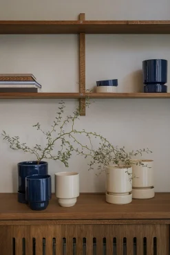 Terrakotta-Krukker|Hoff Krukke Serien^PLANT Hoff krukke, Sapphire Blue