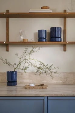 Terrakotta-Krukker|Hoff Krukke Serien^PLANT Hoff krukke, Sapphire Blue