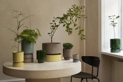 Underskåle|Hoff Krukke Serien^PLANT Hoff underskål, glaseret Pale Yellow