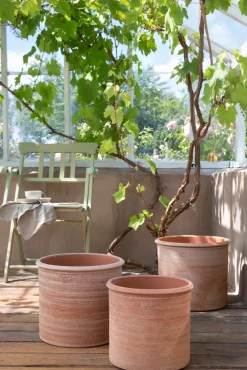 Terrakotta-Krukker|Stor^PLANT Modena gulvkrukke - raw rosa