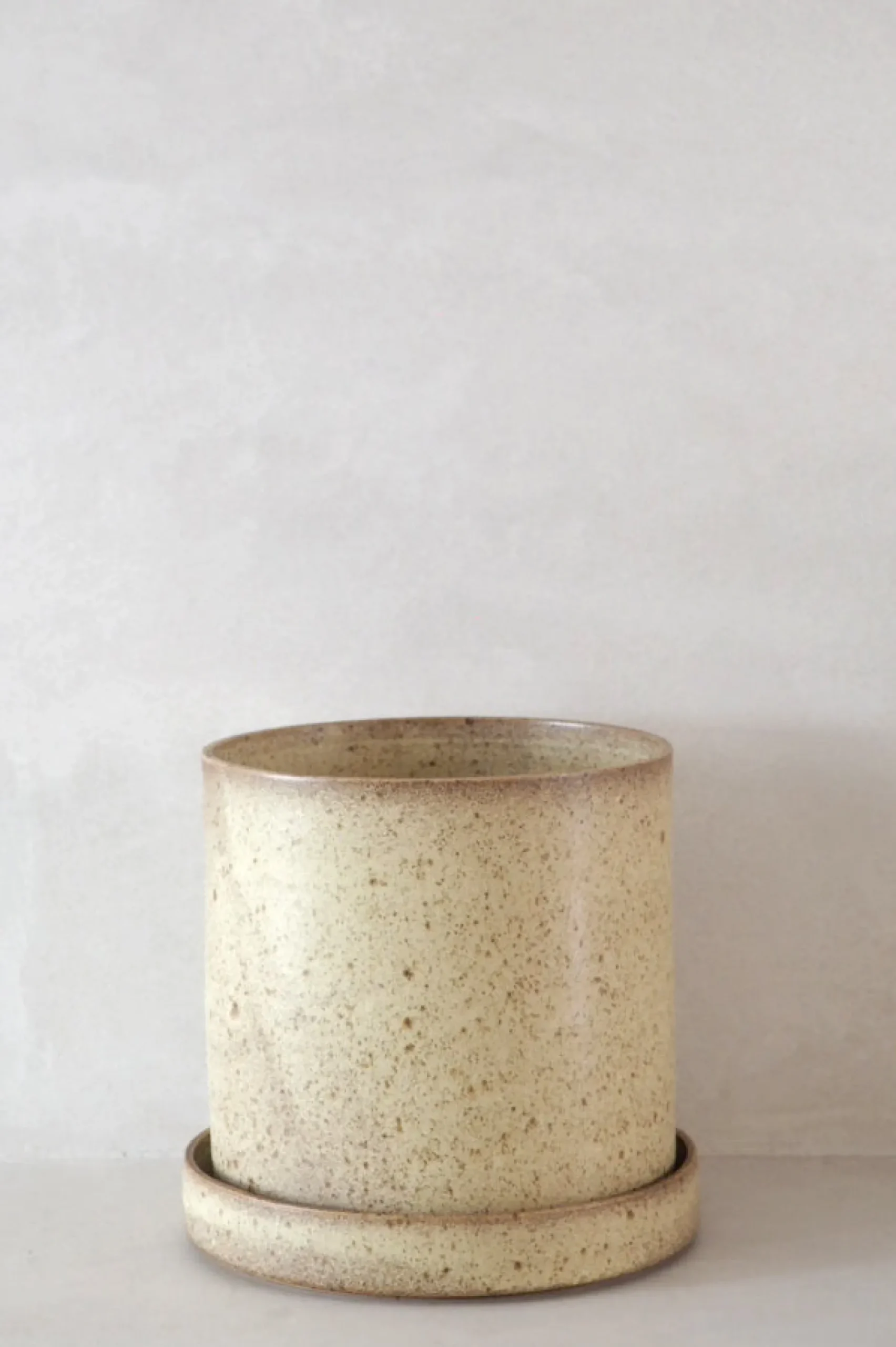 Håndlavede Krukker|Glaserede Krukker^PLANT V.O krukke - sand, large