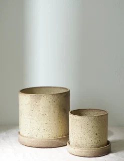Håndlavede Krukker|Glaserede Krukker^PLANT V.O krukke - sand, large